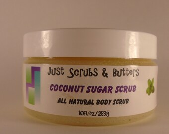 Coconut Sugar Scrub Exfoliating Body Scrub 10oz